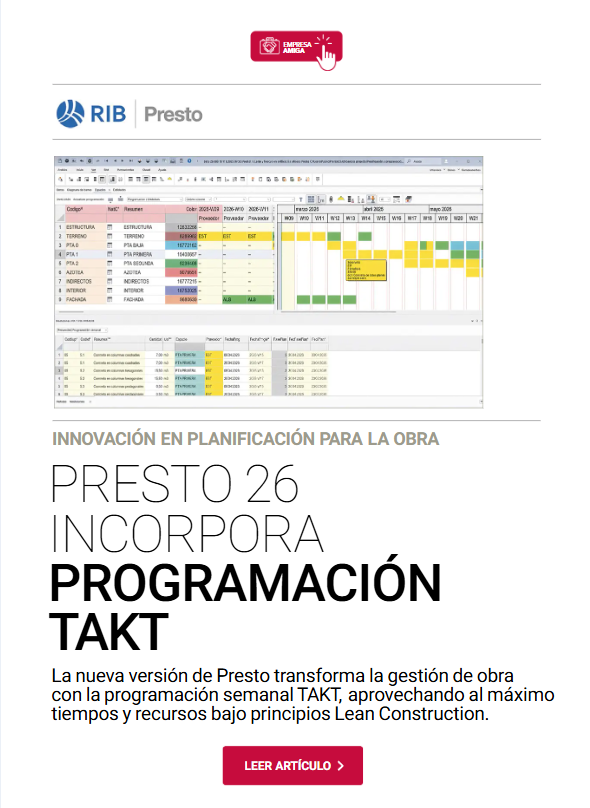 Presto 26 incorpora programación TAKT