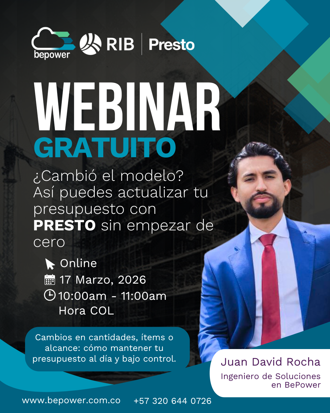 ¿Cambió el modelo? Así puedes actualizar tu presupuesto con Presto sin empezar de cero