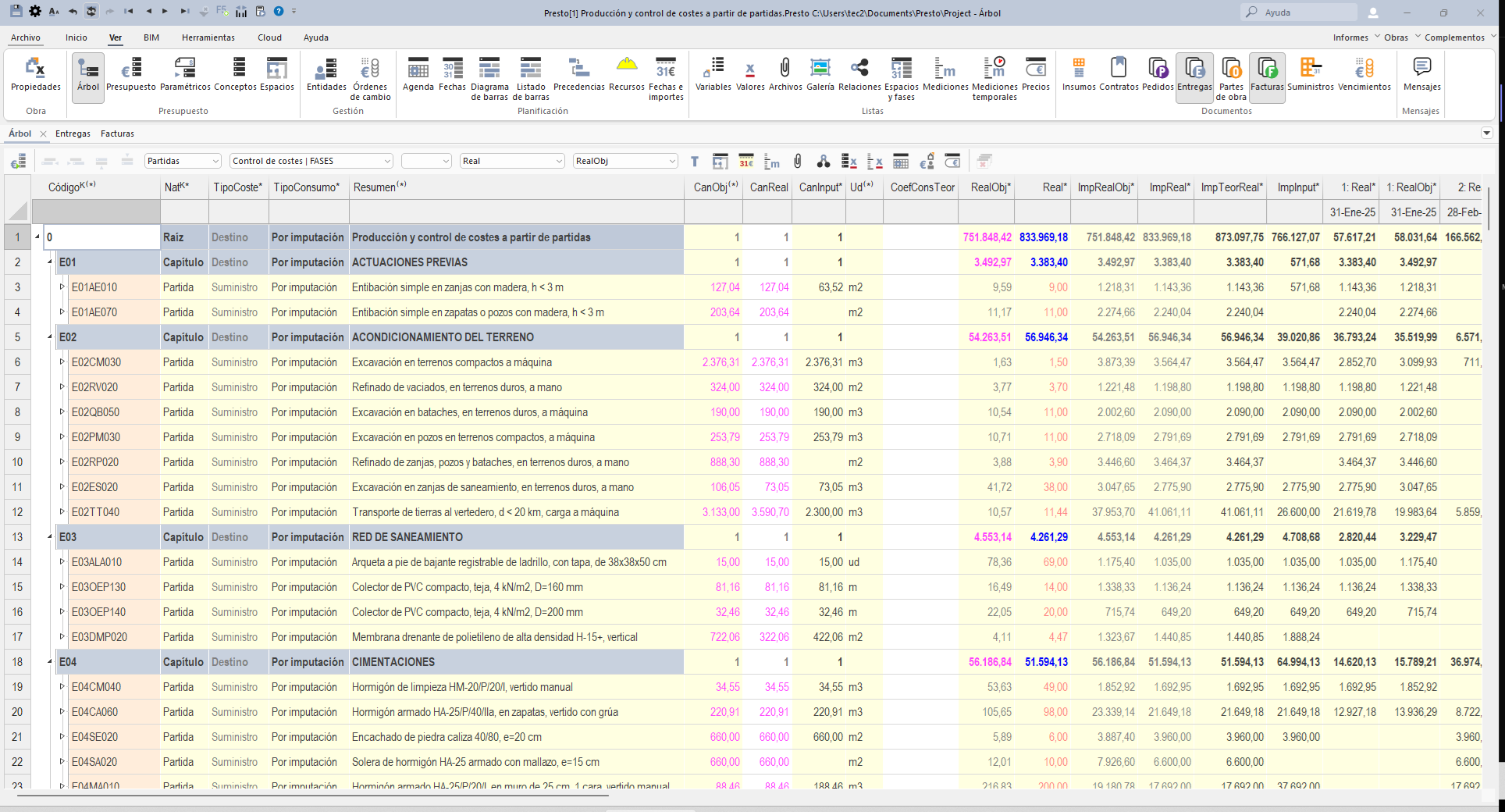 Control de costes con Presto 26