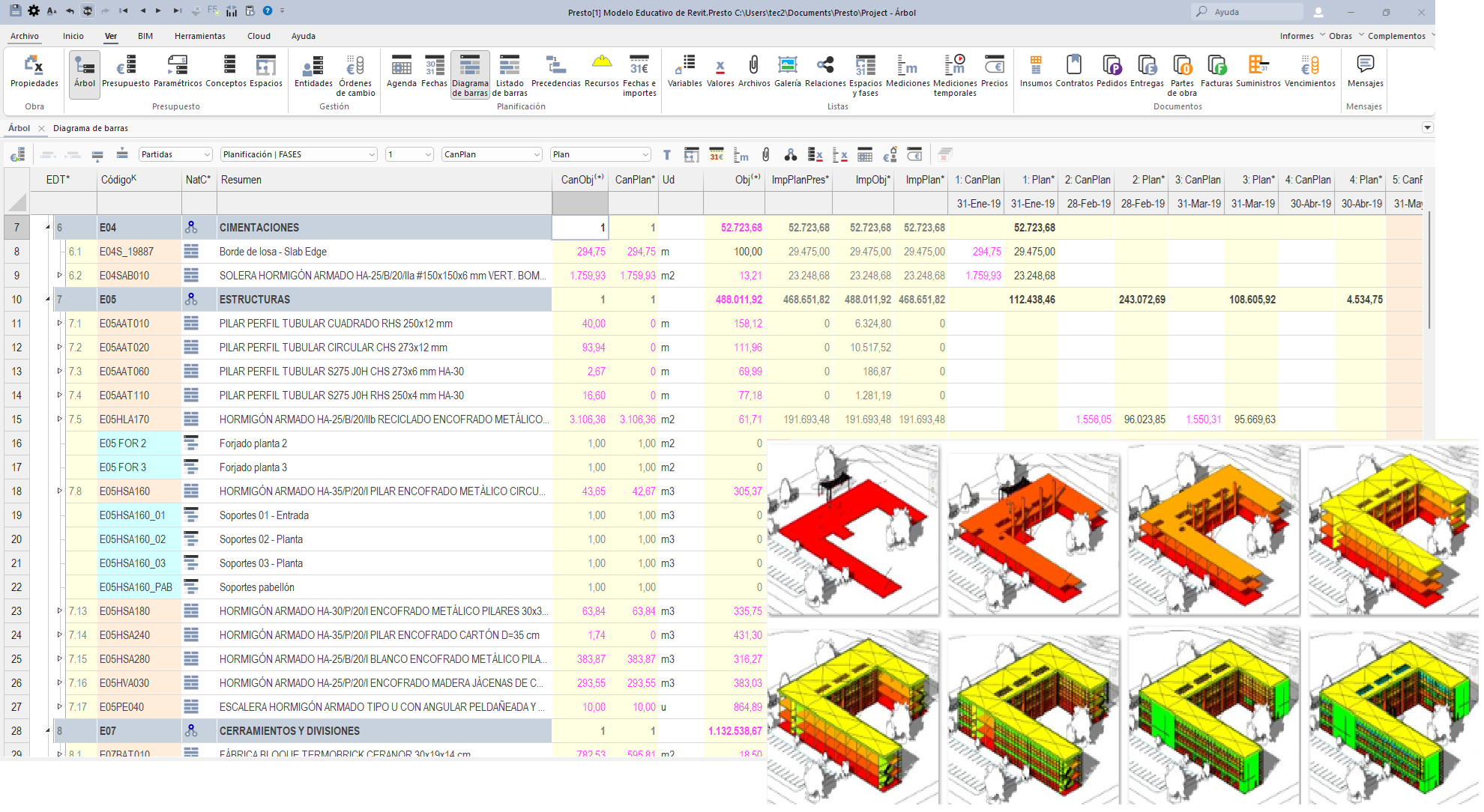 Planificación económica y temporal